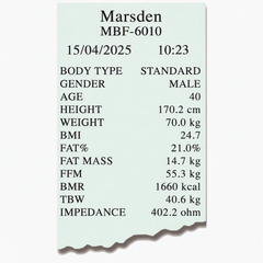 Marsden MBF-6010 Body Composition Scale with Printer - Medical Body Fat Analyser