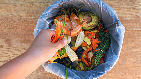 How can weighing scales help to reduce food waste?