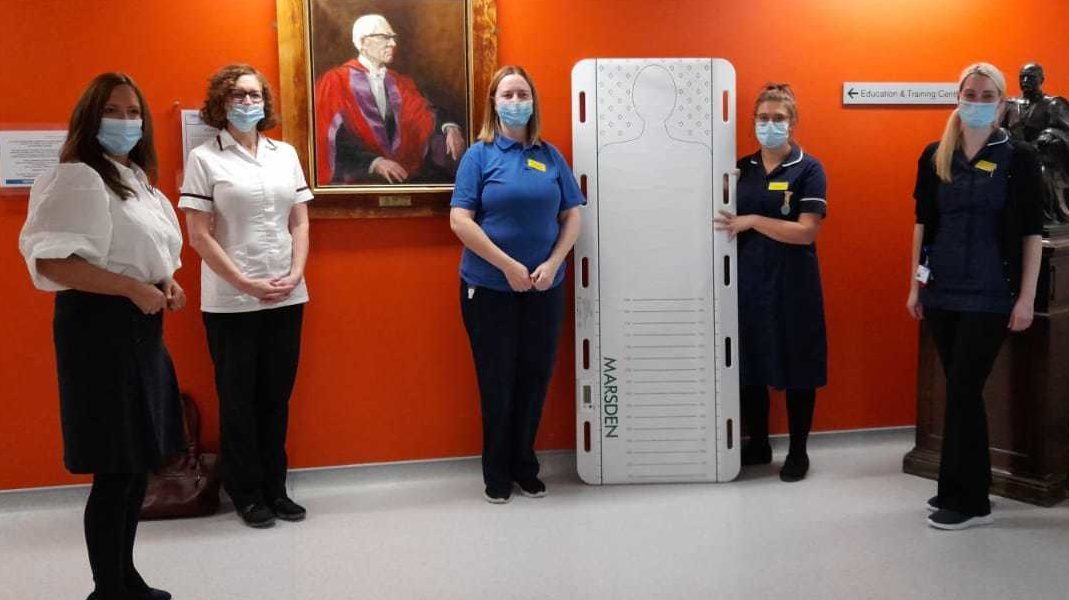 Marsden donates a Patient Transfer Scale to the NHS
