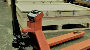 PT-500 Pallet Truck Scale ticks (and weighs) every box