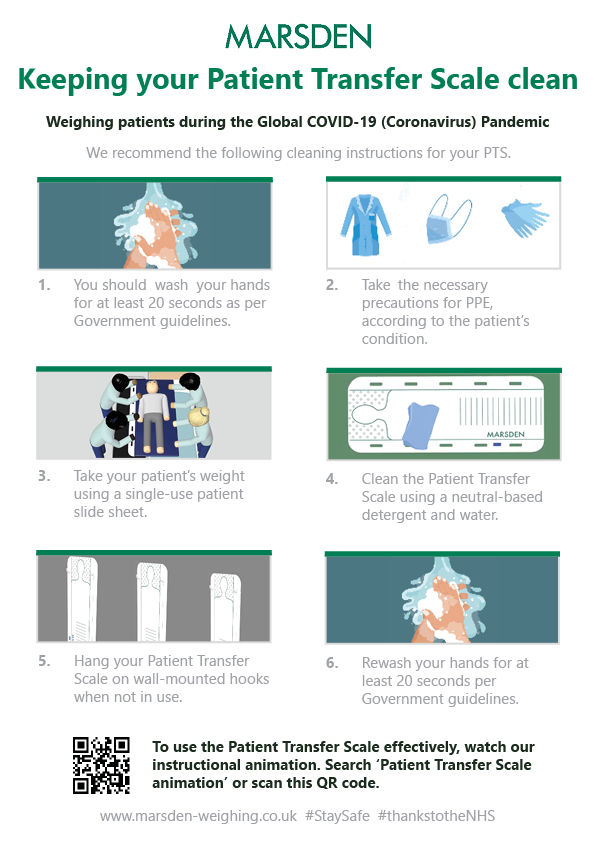 Patient Transfer Scale Cleaning Guide