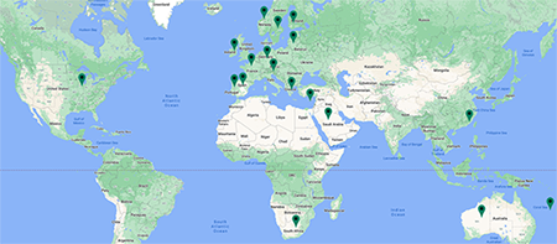 international distributors map