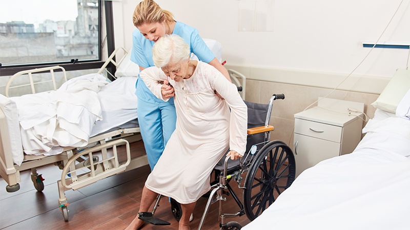 Best practice: How to get a patient out of a wheelchair