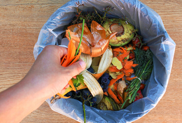 How can weighing scales help to reduce food waste?