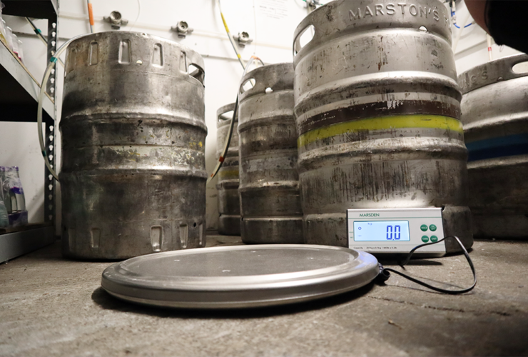 How to Weigh a Keg