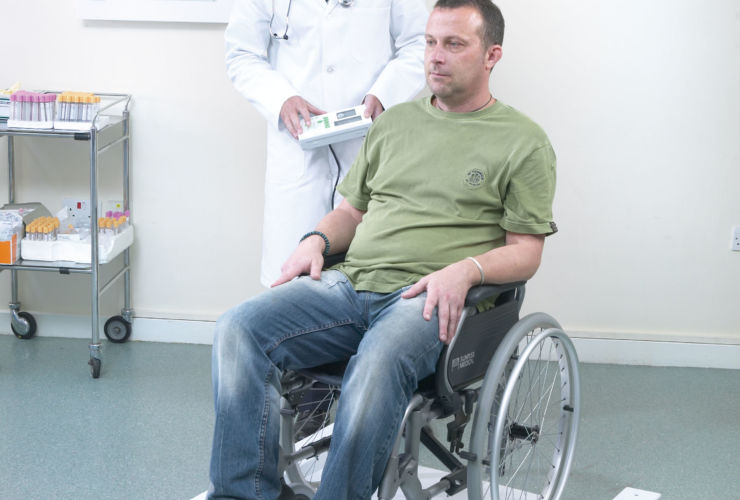 Best practice: how to weigh someone in a wheelchair