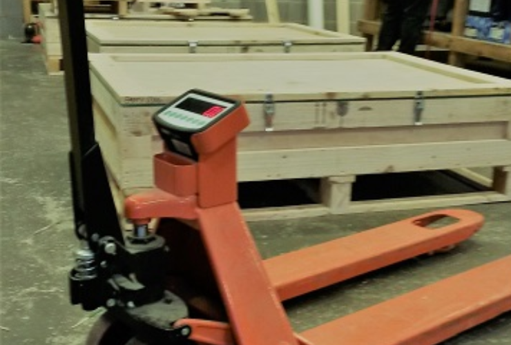 PT-500 Pallet Truck Scale Ticks (and Weighs) Every Box