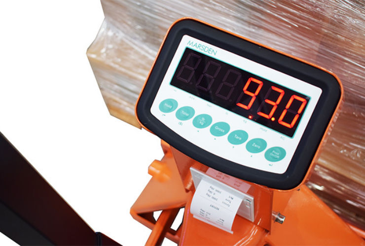PT-600 Perfect for Pallet Weighing and Printing